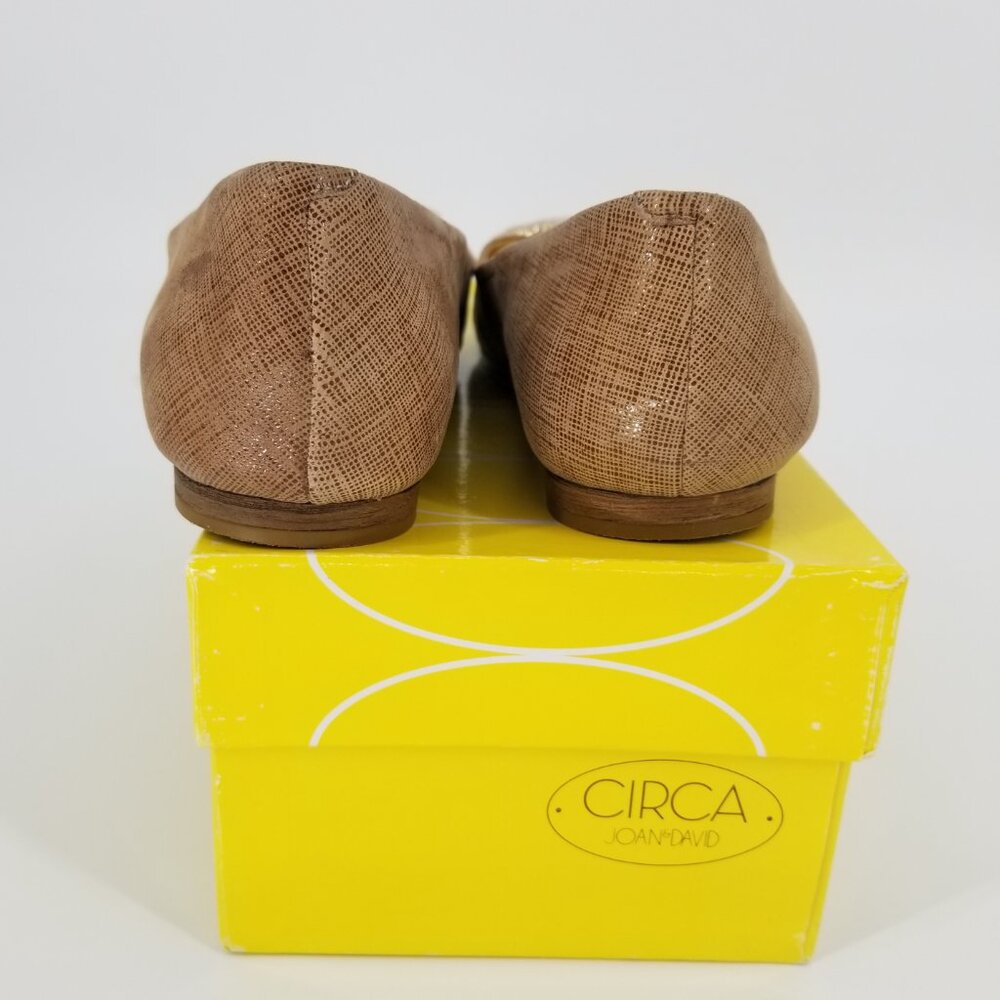 Joan and David Embellished Leather Ballet Flat - 6.5 - Cjanora Bronze & Gold - Picture 5 of 10